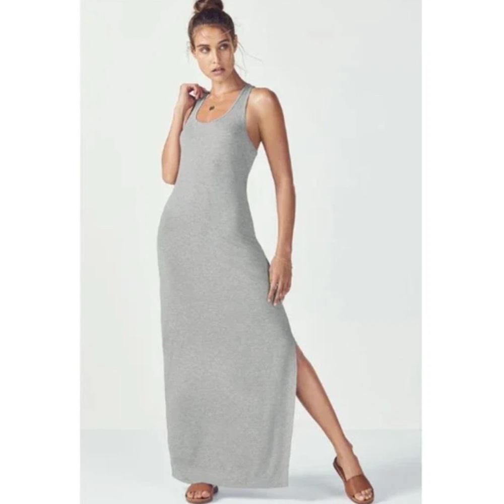 Sporty Gray Maxi Dress